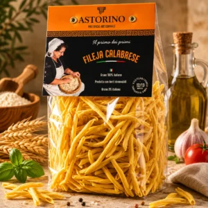 Makaron Fileja Calabrese Astorino 500 g — tradycyjny kalabryjski makaron spiralny z włoskiej semoliny durum, bez GMO