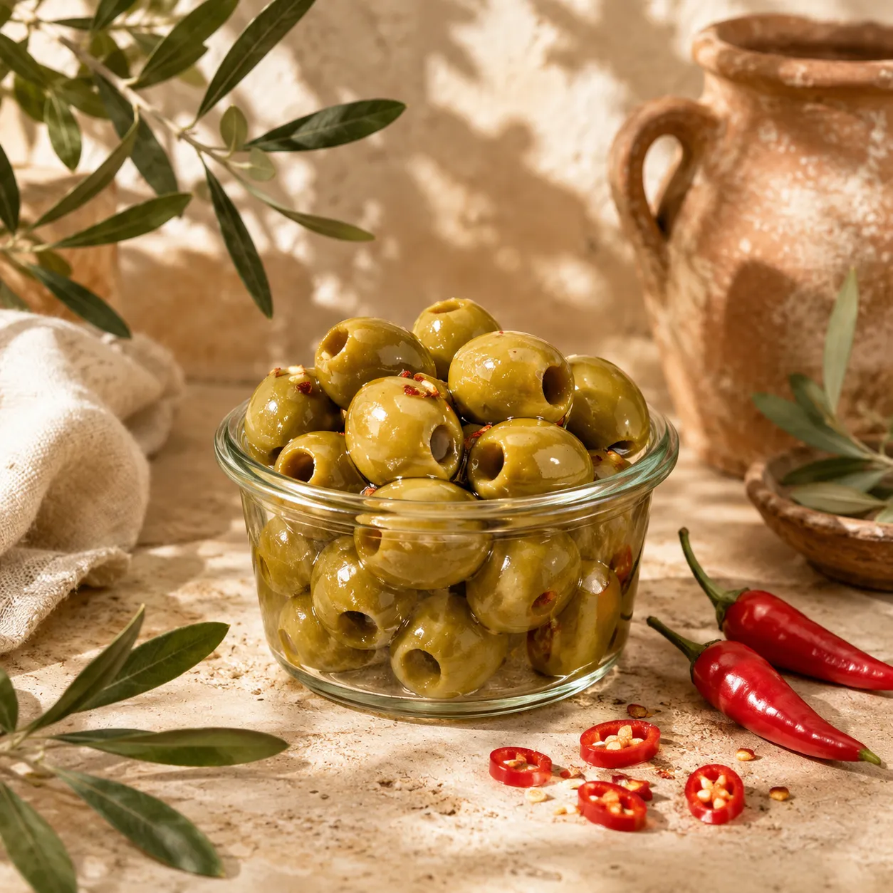 Oliwki zielone Olive Verdi z Kalabrii — marynowane tradycyjną metodą | Calabrisella