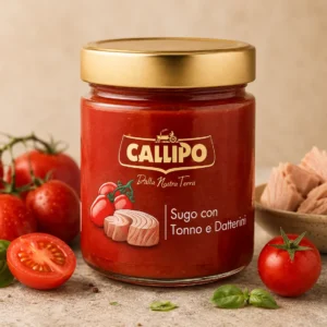 Sugo con Tonno e Datterini Callipo — sos z tuńczykiem i pomidorami z Kalabrii | Calabrisella