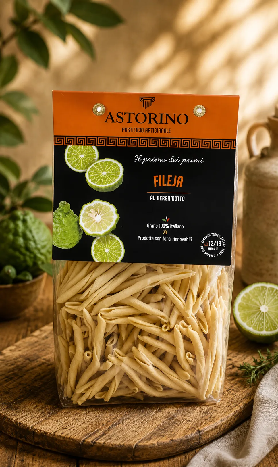 Fileja Bergamotto – makaron z bergamotką