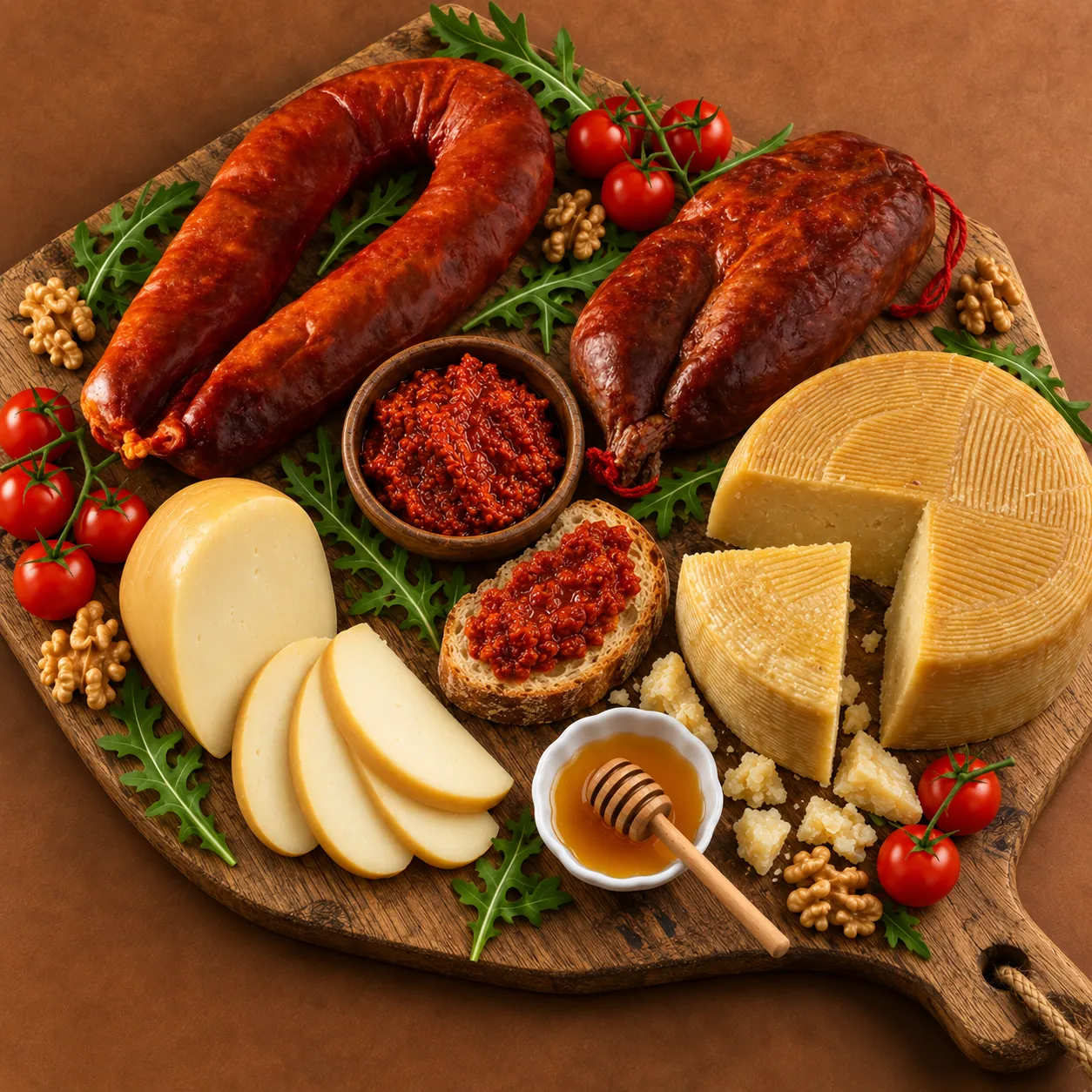 Kalabryjskie salumi i formaggi — kiełbasy i sery